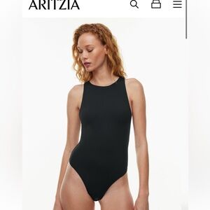 Aritzia Babaton Black Contour 90s Bodysuit 2XS